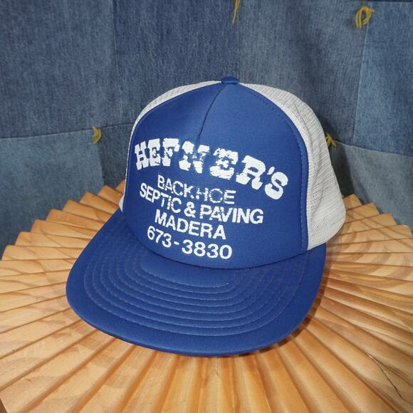 OSFA - Vintage Hefner‘s backhoe septic and paving Madera hat - Picture 2 of 6